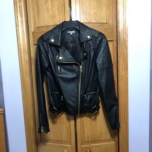 Faux leather jacket